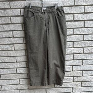 Royal Robbins Billy Goat II Crop Pants Olive Green Size 12